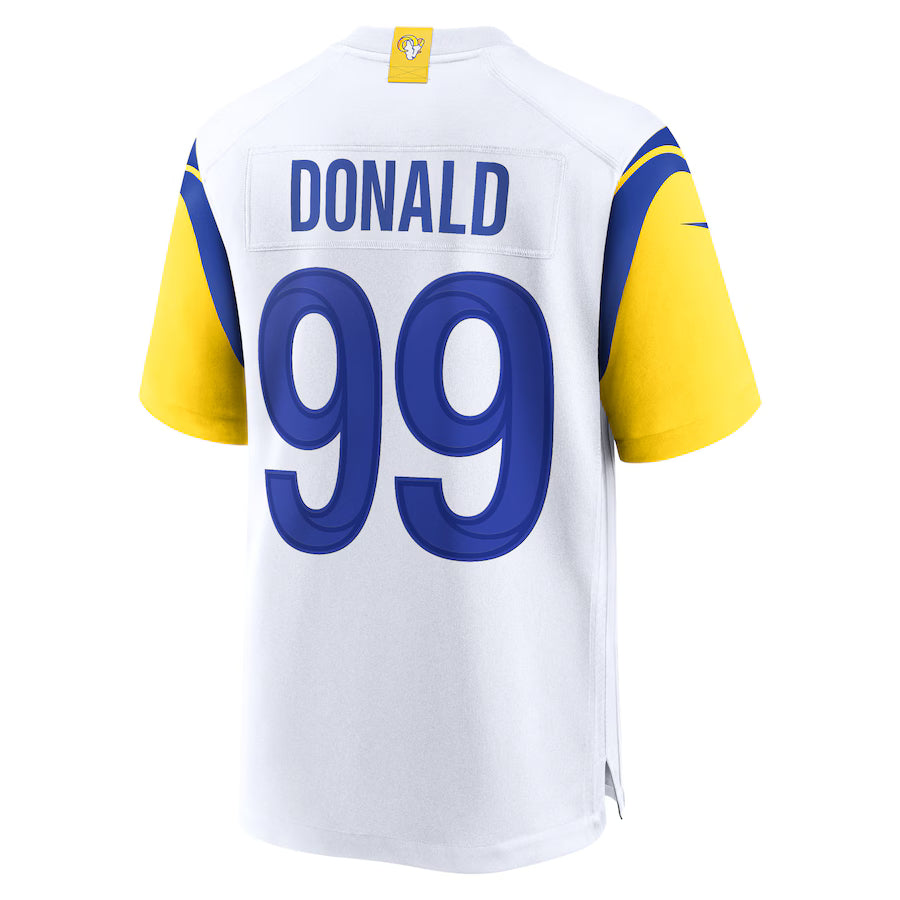 LA.Rams #99 Aaron Donald White Game Jersey Stitched American Football Jerseys