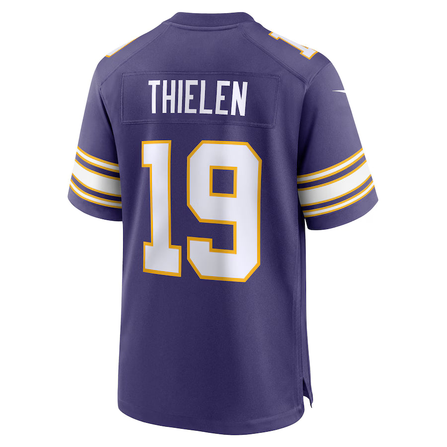 MN.Vikings #19 Adam Thielen Purple Game Jersey Stitched American Football Jerseys