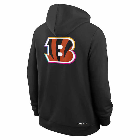 C.Bengals Black Pullover Hoodie 2025 American Football Jerseys Size S-4XL