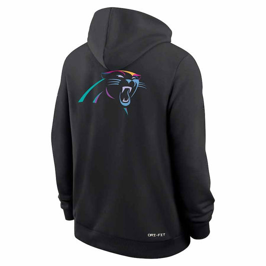 C.Panthers Black Pullover Hoodie 2025 American Football Jerseys Size S-4XL
