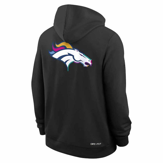 D.Broncos Black Pullover Hoodie 2025 American Football Jerseys Size S-4XL