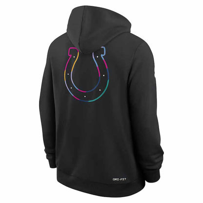 IN.Colts Black Pullover Hoodie 2025 American Football Jerseys Size S-4XL