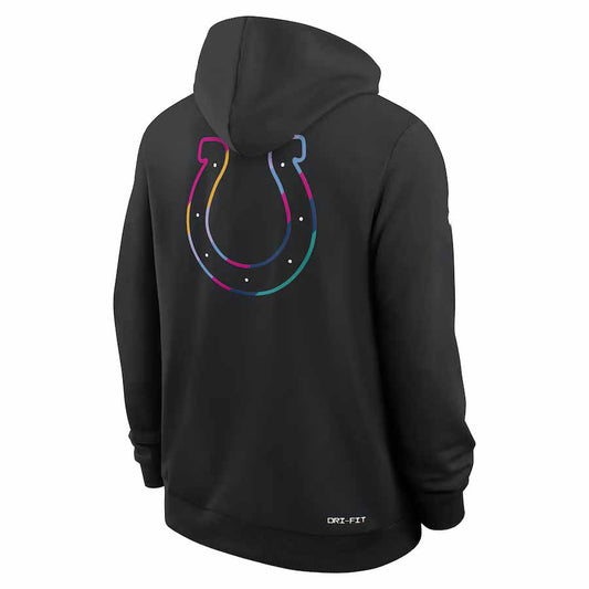 IN.Colts Black Pullover Hoodie 2025 American Football Jerseys Size S-4XL