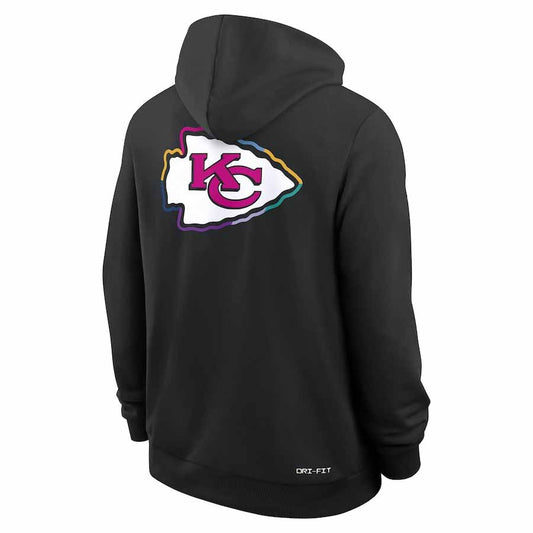 KC.Chiefs Black Pullover Hoodie 2025 American Football Jerseys Size S-4XL