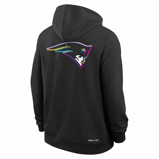 NE.Patriots Black Pullover Hoodie 2025 American Football Jerseys Size S-4XL