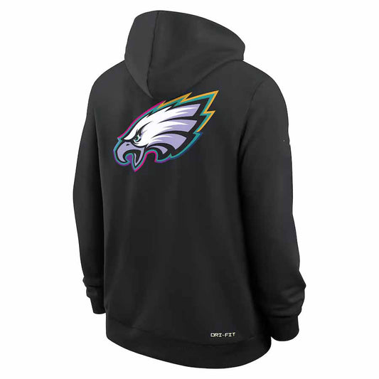 P.Eagles Black Pullover Hoodie 2025 American Football Jerseys Size S-4XL