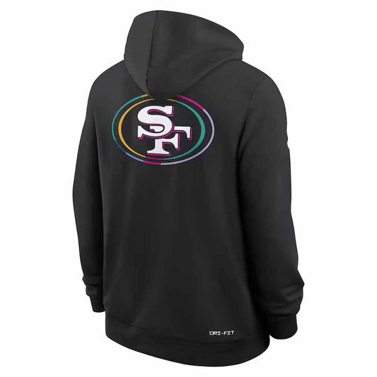 SF.49ers Black Pullover Hoodie 2025 American Football Jerseys Size S-4XL