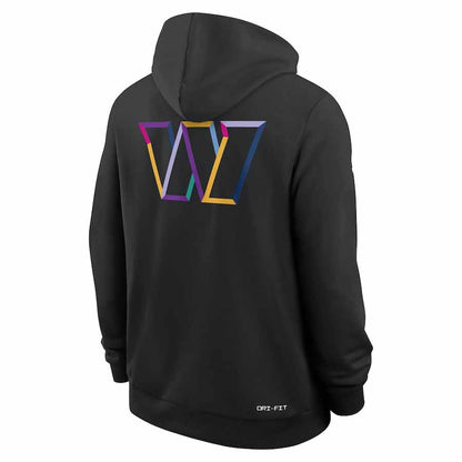 W.Commanders Black Pullover Hoodie 2025 American Football Jerseys Size S-4XL
