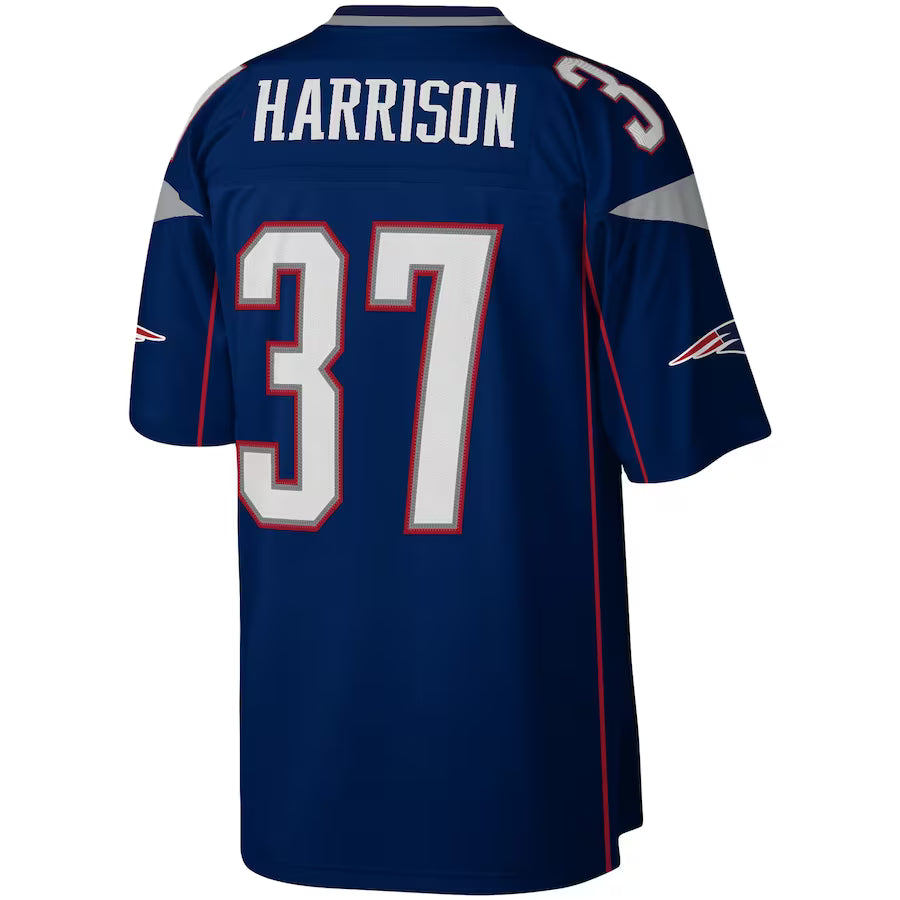 NE.Patriots #37 Rodney Harrison Navy Game Jersey Stitched American Football Jerseys