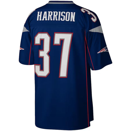 NE.Patriots #37 Rodney Harrison Navy Game Jersey Stitched American Football Jerseys