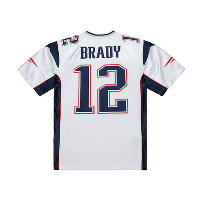NE.Patriots #12 Tom Brady Mitchell & Ness White 2000 Authentic Jersey