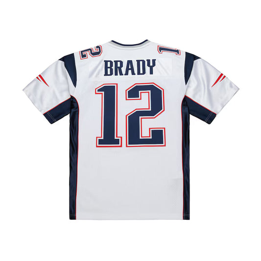 NE.Patriots #12 Tom Brady Mitchell & Ness White 2000 Authentic Jersey