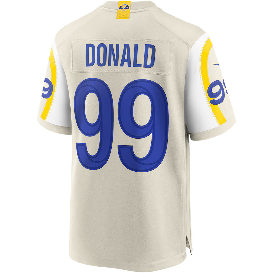 LA.Rams #99 Aaron Donald Cream Game Jersey Stitched American Football Jerseys