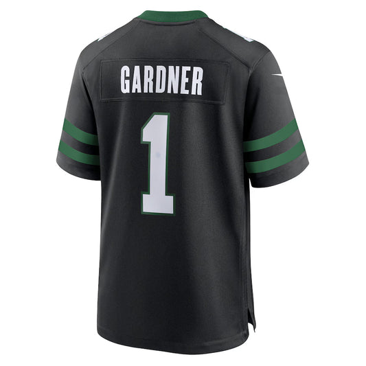 NY.Jets #1 Ahmad Sauce Gardner Black Game Jersey Stitched American Football Jerseys