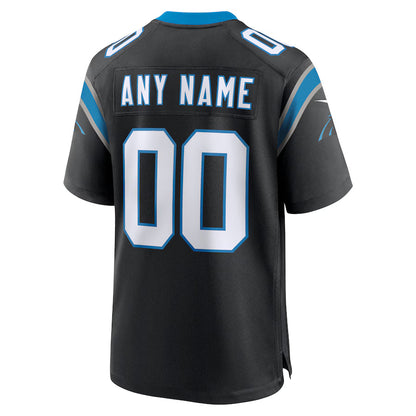 Custom C.Panthers Black Game Jersey Stitched American Football Jersey