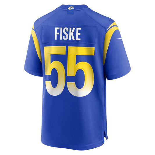 LA.Rams #55 Braden Fiske Royal Game Jersey Stitched American Football Jerseys
