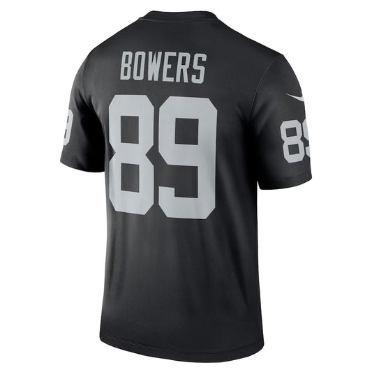 LV.Raiders #89 Brock Bowers Black Game Jersey Stitched American Football Jerseys