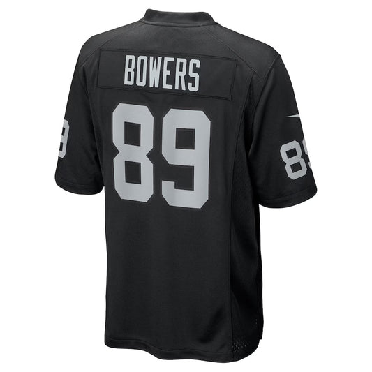 LV.Raiders #89 Brock Bowers Black Game Jersey Stitched American Football Jerseys