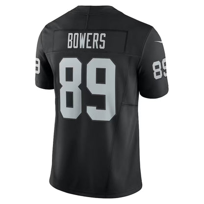 LV.Raiders #89 Brock Bowers Black Vapor F.U.S.E. Limited Jersey Stitched American Football Jerseys