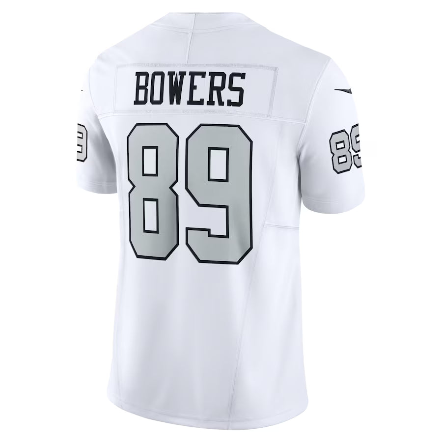 LV.Raiders #89 Brock Bowers White Vapor F.U.S.E. Limited Jersey Stitched American Football Jerseys