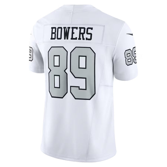 LV.Raiders #89 Brock Bowers White Vapor F.U.S.E. Limited Jersey Stitched American Football Jerseys