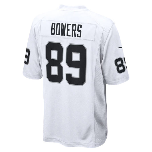 LV.Raiders #89 Brock Bowers White Game Jersey Stitched American Football Jerseys