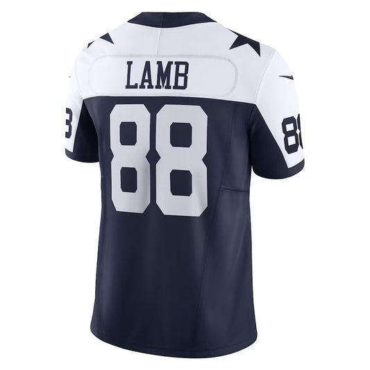 D.Cowboys #88 CeeDee Lamb Navy Vapor F.U.S.E. Limited Jersey Stitched American Football Jerseys