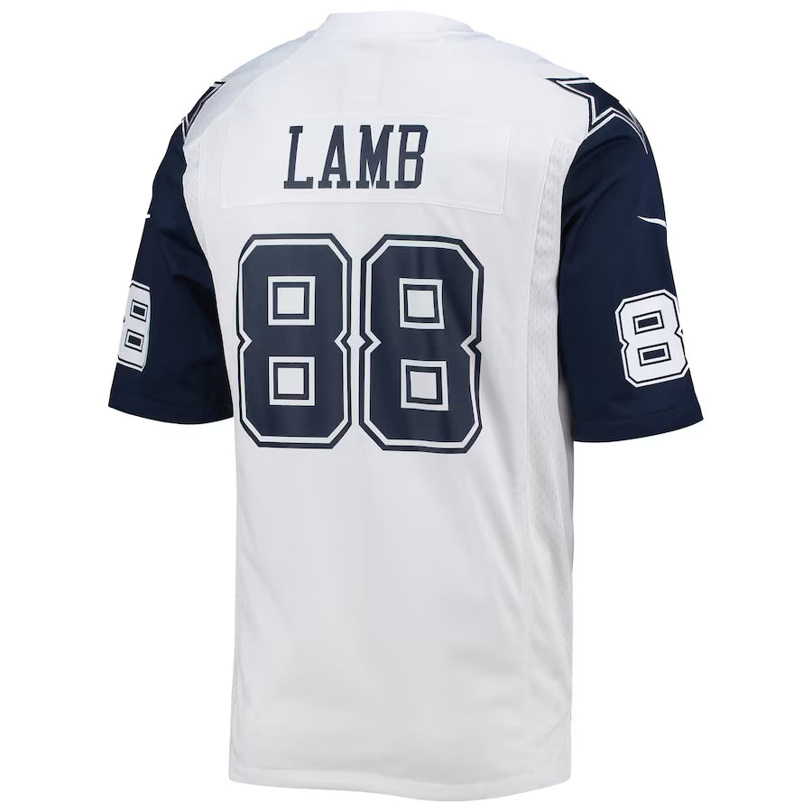 D.Cowboys #88 CeeDee Lamb White Game Jersey Stitched American Football Jerseys