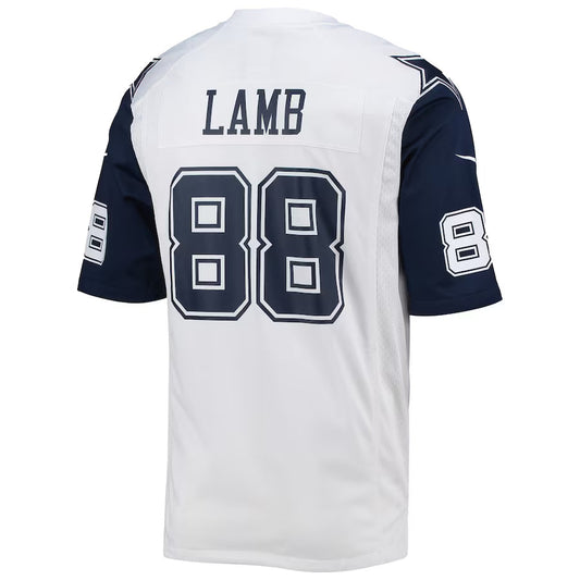 D.Cowboys #88 CeeDee Lamb White Game Jersey Stitched American Football Jerseys