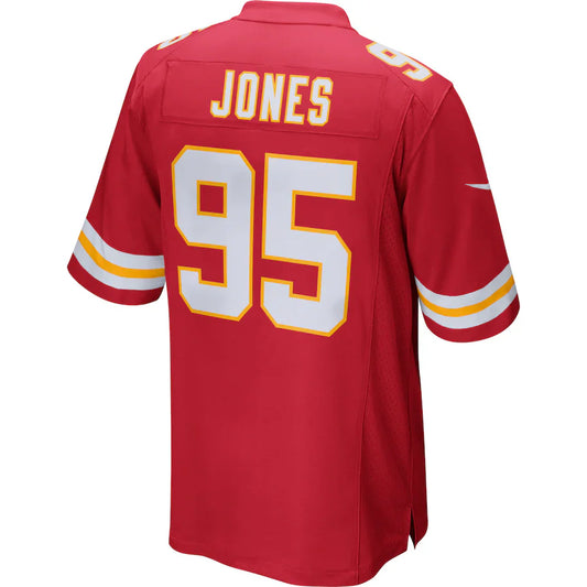 KC.Chiefs #95 Chris Jones Red Game Jersey Stitched American Football Jerseys