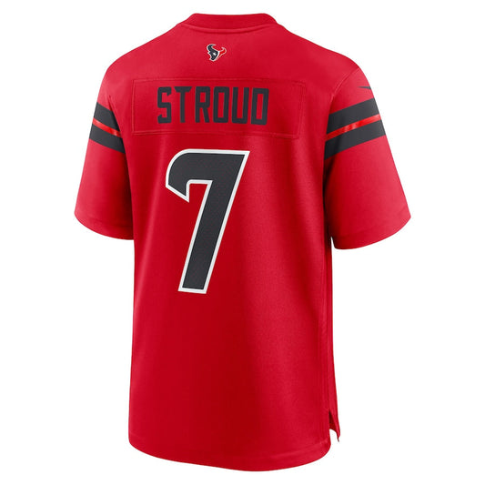 H.Texans #7 C.J. Stroud Red Game Jersey Stitched American Football Jerseys