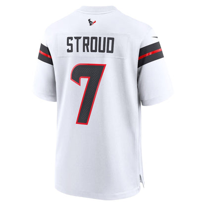 H.Texans #7 C.J. Stroud White Game Jersey Stitched American Football Jerseys