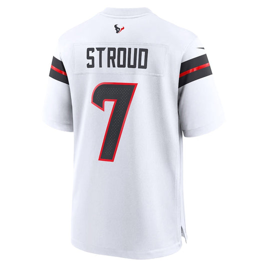 H.Texans #7 C.J. Stroud White Game Jersey Stitched American Football Jerseys