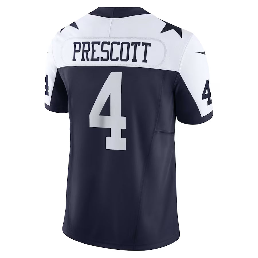 D.Cowboys #4 Dak Prescott Navy Vapor F.U.S.E. Limited Jersey Stitched American Football Jerseys