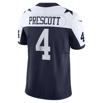 D.Cowboys #4 Dak Prescott Navy Vapor F.U.S.E. Limited Jersey Stitched American Football Jerseys