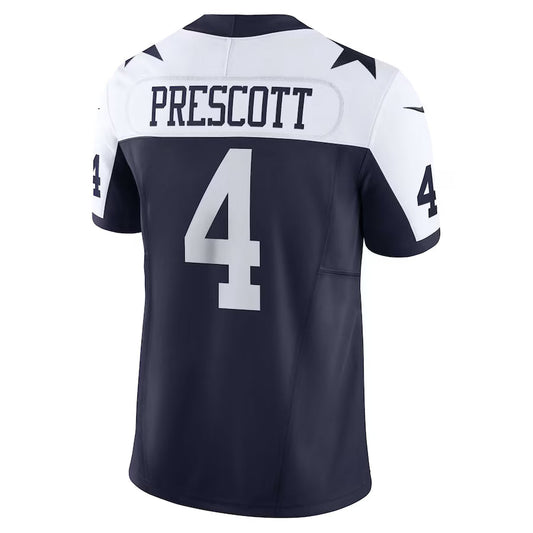 D.Cowboys #4 Dak Prescott Navy Vapor F.U.S.E. Limited Jersey Stitched American Football Jerseys
