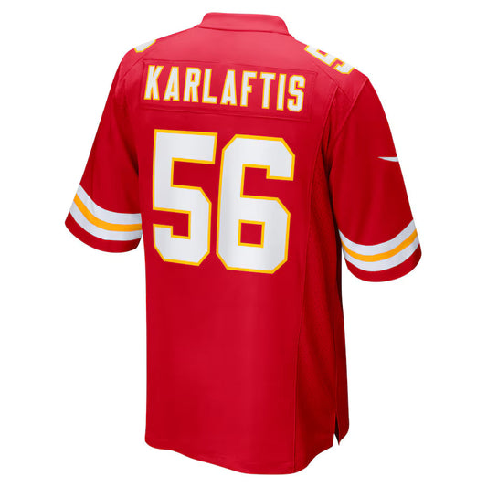 KC.Chiefs #56 George Karlaftis Red Game Jersey Stitched American Football Jerseys