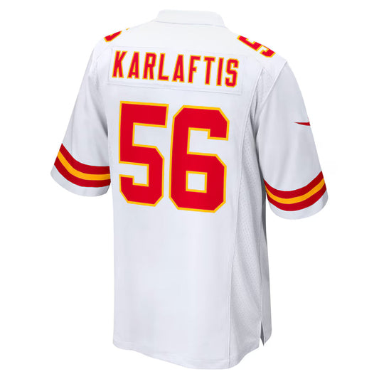 KC.Chiefs #56 George Karlaftis White Game Jersey Stitched American Football Jerseys