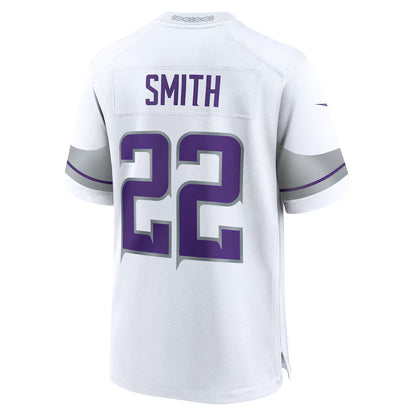 MN.Vikings #22 Harrison Smith White Game Jersey Stitched American Football Jerseys