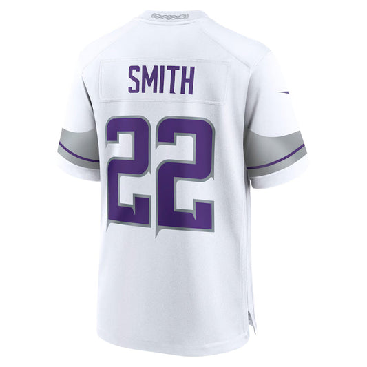 MN.Vikings #22 Harrison Smith White Game Jersey Stitched American Football Jerseys