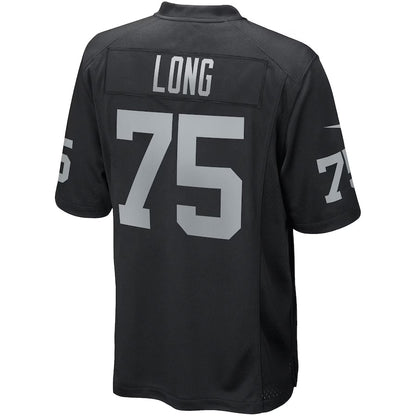 LV.Raiders #75 Howie Long Black Game Jersey Stitched American Football Jerseys