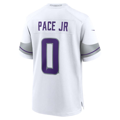 MN.Vikings #0 Ivan Pace Jr White Game Jersey Stitched American Football Jerseys
