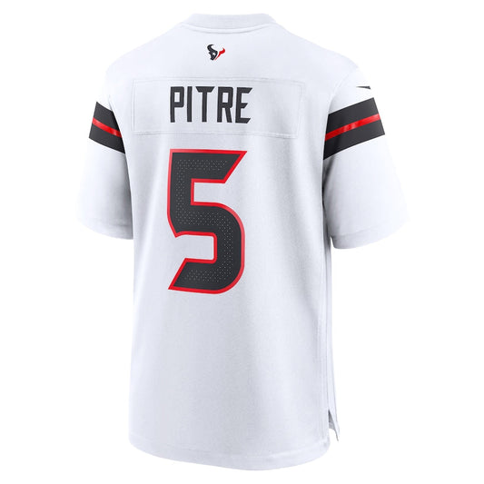 H.Texans #5 Jalen Pitre White Game Jersey Stitched American Football Jerseys