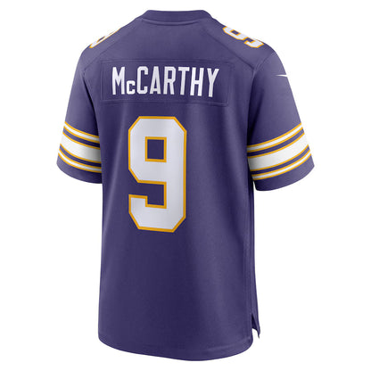 MN.Vikings #9 J.J. McCarthy Purple Game Jersey Stitched American Football Jerseys