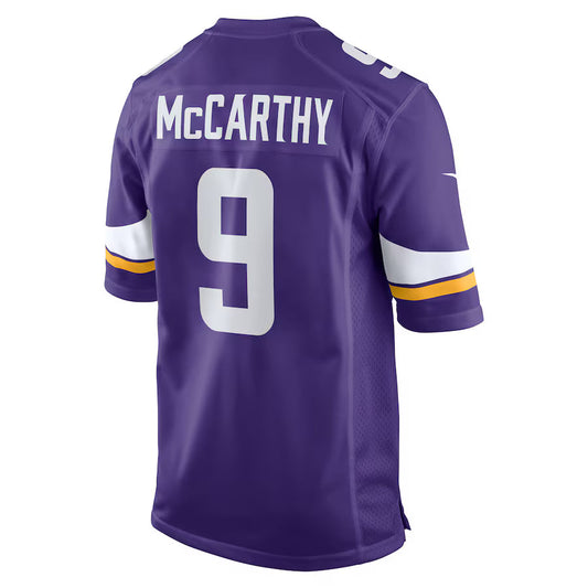 MN.Vikings #9 J.J. McCarthy Purple Game Jersey Stitched American Football Jerseys