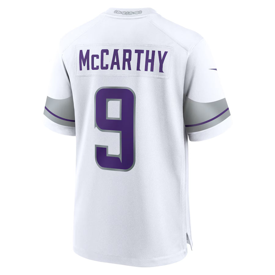 MN.Vikings #9 J.J. McCarthy White Game Jersey Stitched American Football Jerseys
