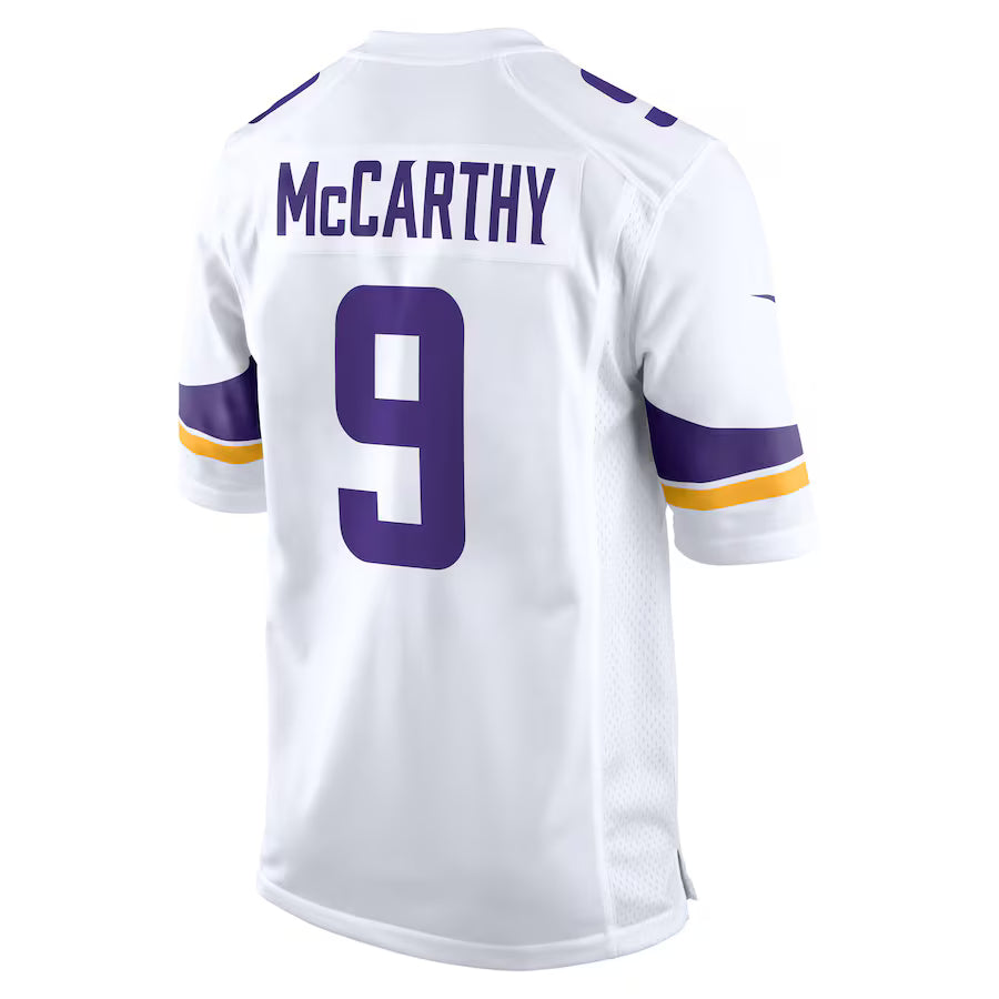 MN.Vikings #9 J.J. McCarthy White Game Jersey Stitched American Football Jerseys