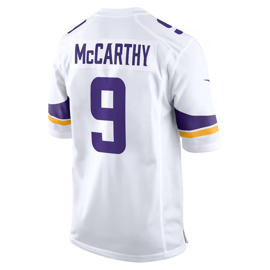 MN.Vikings #9 J.J. McCarthy White Game Jersey Stitched American Football Jerseys