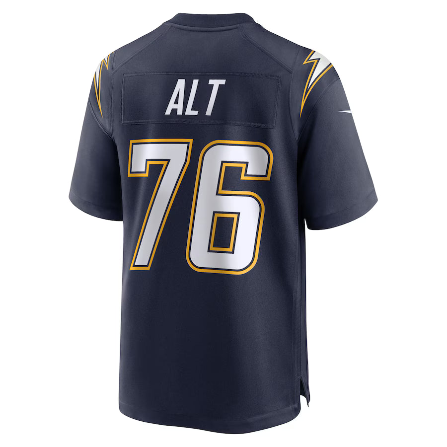 LA.Chargers #76 Joe Alt Navy Game Jersey Stitched American Football Jerseys