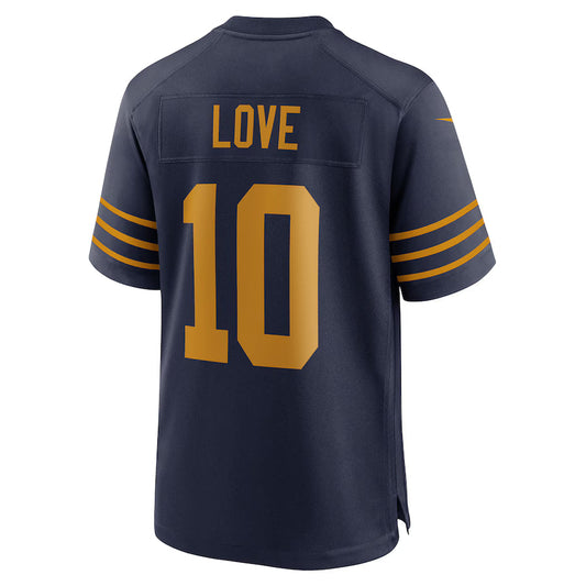 GB.Packers #10 Jordan Love Navy Game Jersey Stitched American Football Jerseys